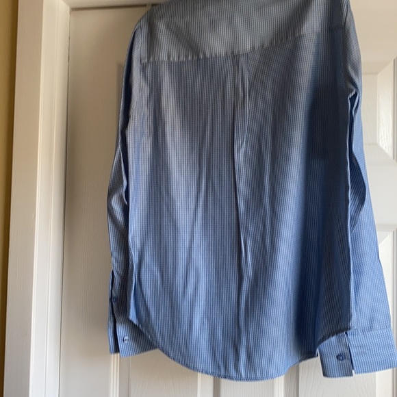 Express brand blue w/white mini dots small tunic - Picture 2 of 2